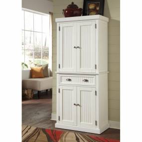 Nantucket Pantry White Distressed Finish - Homestyles Furniture 5022-69