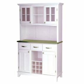 Buffet of Buffet with Stainless Top and Hutch - Homestyles Furniture 5100-0023-22