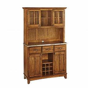 Buffet of Buffet with Stainless Top and Hutch - Homestyles Furniture 5100-0063-62