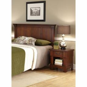 The Aspen Collection Queen/Full Headboard and Night Stand - Homestyles Furniture 5520-5015