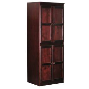  Storage Cabinet, 72 inch with 5 Shelves, Cherry Finish  - Concepts in Wood KT3072-C