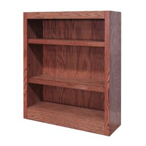  3 Shelf Wood Bookcase, 36 inch Tall, Oak Finish - Concepts in Wood MI3036-D