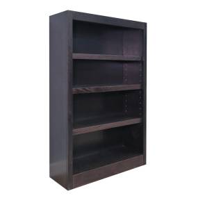  4 Shelf Wood Bookcase, 48 inch Tall, Espresso Finish - Concepts in Wood MI3048-E