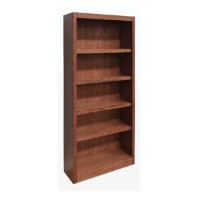  5 Shelf Wood Bookcase, 72 inch Tall, Espresso Finish - Concepts in Wood MI3072-C