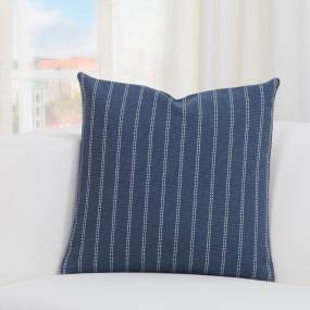 Burlap PoloGear Indio go Ticked Stripe 16" Designer Throw Pillow - Siscovers BUIN-P17