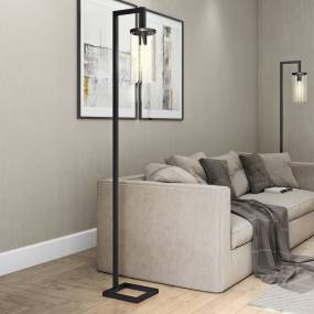 Malva floor lamp with seeded glass - Hudson & Canal FL0014