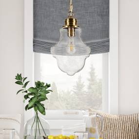 Annie Brass and Seeded Glass Pendant - Hudson & Canal PD0461