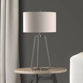 Marduk table lamp in brushed nickel - Hudson & Canal TL0002