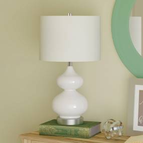 Katrin table lamp in white - Hudson & Canal TL0038