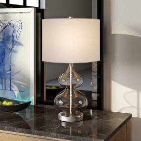 Katrin table lamp in clear glass - Hudson & Canal TL0129