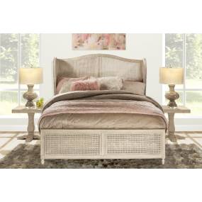 Hillsdale Furniture Sausalito Queen Wood Cane Bed, Medium Taupe - 2409BQR