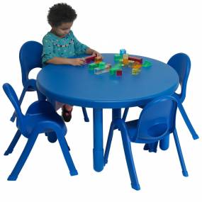 Preschool MyValue Set 4  Round - Solid Royal Blue - Children's Factory AB71020PB