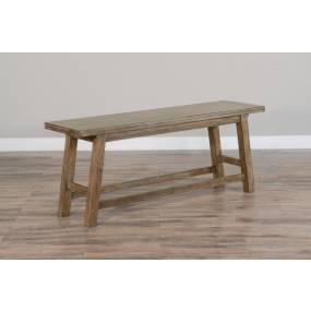 Doe Valley Buckskin Counter Height Bench, Wood Seat - Sunny Designs 1634BU