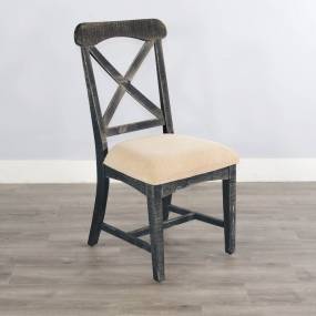 Marina Black Sand Dining Chair, Cushion seat - Sunny Designs 1670BS