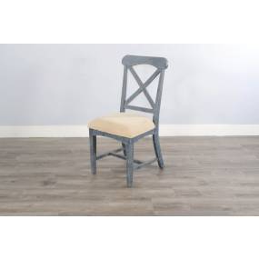 Marina Ocean Blue Dining Chair, Cushion Seat - Sunny Designs 1670OB