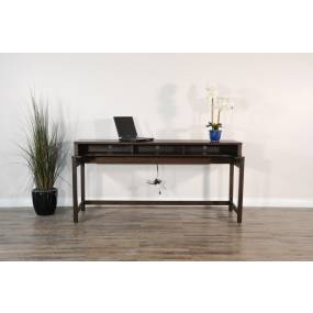 Homestead Tobacco Leaf Console Table w/ USB Power Pack - Sunny Designs 2050TL-CT