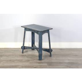 Marina Ocean Blue Chair Side Table - Sunny Designs 3172OB-CS