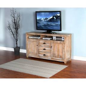 Durango Weathered Brown 60" TV Console - Sunny Designs 3563WB-60