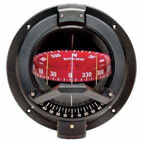 Navigator Compass - Bulkhead Mount - Black - Ritchie BN-202