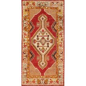 Pasargad Home Vintage Anatolian Collection Rust Lamb's Wool Area Rug- 2' 7" X 5' 1" - Pasargad Home 048833