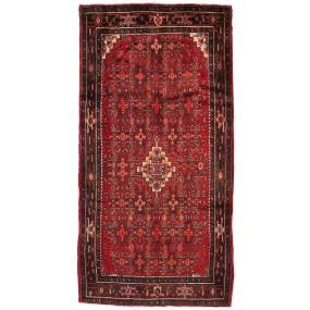 Pasargad Home Vintage Azerbaijan Red Lamb's Wool Area Rug- 5' 0" X  9'11" - Pasargad Home 049325