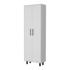 Oklahoma Tall Pantry Cabinet, Cupboard Storage Organizer with 5-Shelf - FM Furniture FM8991ALB