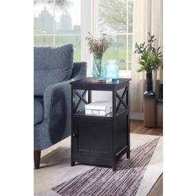 Oxford End Table with Cabinet - Convenience Concepts 203066BL