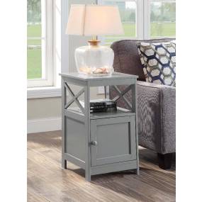 Oxford End Table with Cabinet - Convenience Concepts 203066GY