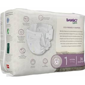 Bambo Nature Baby Diapers Size 1  ( 6 Pack Case ) - Bambo Nature 1000016923