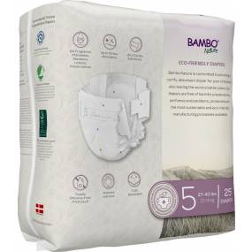 Bambo Nature Baby Diapers Size 5  ( 6 Pack Case ) - Bambo Nature 1000016927