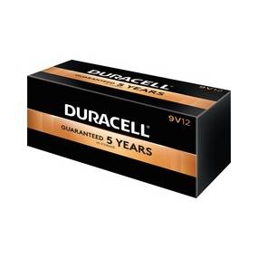 Duracell Coppertop Alkaline 9V Battery - MN1604 - For Multipurpose - 9 V DC - Alkaline - 12 / Box - DUR01601