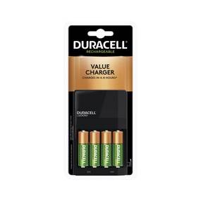 Duracell Ion Speed 1000 Battery Charger - 1 / Each - 8 Hour Charging - 120 V AC, 230 V AC Input - 3 V DC Output - AC Plug - 4 - AA, AAA - DURCEF14