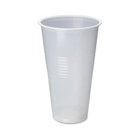 Genuine Joe Translucent Beverage Cup - 20 fl oz - Translucent, Clear - Beverage - GJO10502
