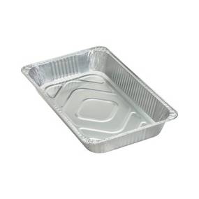 Genuine Joe Full-size Disposable Aluminum Pan - 8.8 quart Pan - Aluminum - Cooking, Serving - Disposable - Silver - GJO10703