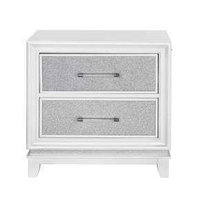 Starlight 2 Drawer Nightstand with LED Lights - Home Meridian S808-050