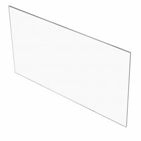 Clear Panel Dividers with Square Corners - 1/4" T x 96" W x 16" H - Set of 9 Units - USA Sealing BULK-PD-13