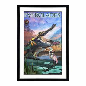  Everglades - 3D Collage, 24Wx36H Wall Art, Framed - Yosemite Home Décor 3220030
