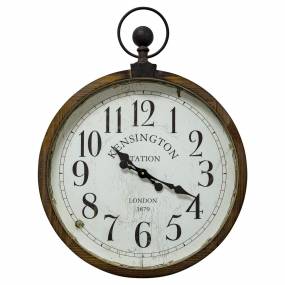 Kensington Station Pocket Watch Style Wall Clock - Yosemite Home Décor 5140016