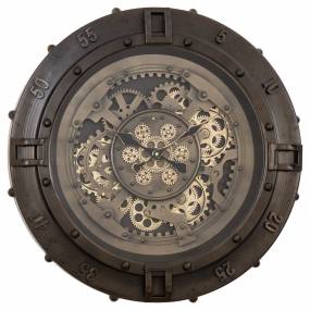 Urban Loft Gears Antique Gunmetal Wall Clock - Yosemite Home Décor 5140031