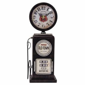 Old Town Black Table Top Clock - Yosemite Home Décor 5220002