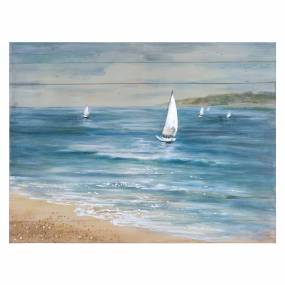 Sailboat Serenity  Gallery Wrapped Canvas Wall Art - Yosemite Home Décor YL150838A