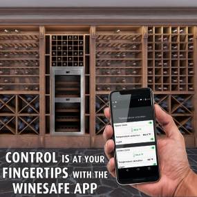 WineSafe 24, the Dual-Zone 24-Bottle Wine Cellar with Wi-Fi Smart Control Technology - Caso Design 10719