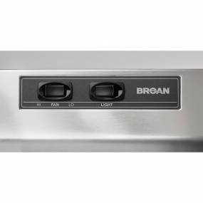 40000 Series 30-Inch Ducted Under-Cabinet Range Hood, 210 MAX Blower CFM in Stainless Steel - Broan 403004