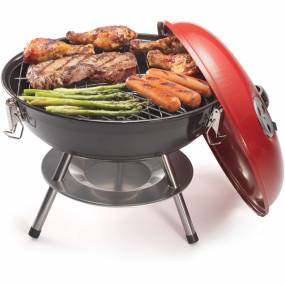 14-In. Portable Charcoal Grill in Red/Black - Cuisinart CCG-190RB