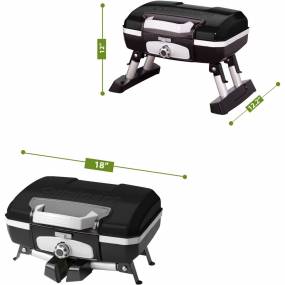 Petit Gourmet Portable Tabletop Outdoor LP Gas Grill in Black - Cuisinart CGG-180TB