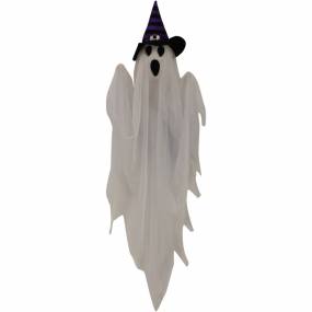 Set of 3 Hanging Ghosts, Indoor/Outdoor Halloween Decoration - Haunted Hill Farm HHGHST-8H
