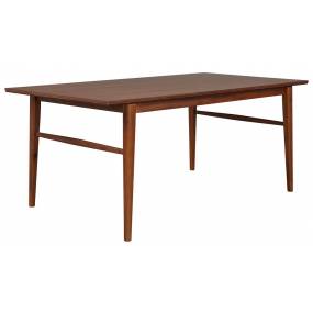 Walnut Lavina Dining Table In Poplar Veneer With Solid Wood Legs - Unique Furniture 40643010