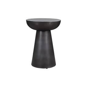 Circularity Modern Luxury Marble and Iron 15" Round Pedestal Chairside End Table - Jofran 2220-7