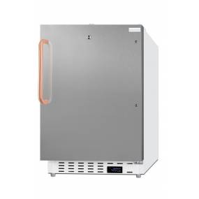 Built-in ADA compliant vaccine all-freezer with stainless steel door, copper handle, and lock - Summit Appliance ADA305AFSSTBC