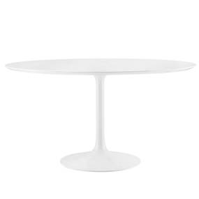 Lippa 54" Round Wood Top Dining Table - East End Imports EEI-1119-WHI